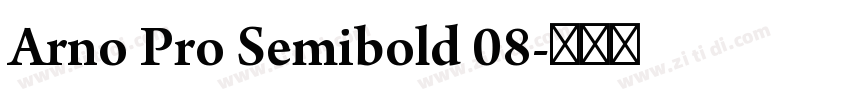 Arno Pro Semibold 08字体转换